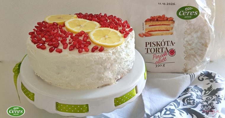 Citromos-mascarponés torta